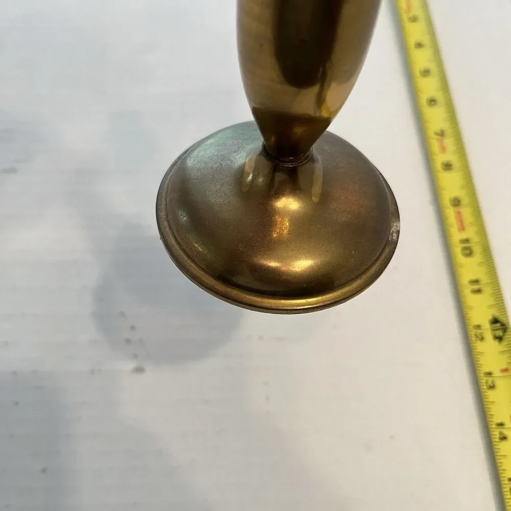 Brass Bud Vase Made in Portugal- 8.5'' vintage  Cottage Core Granny